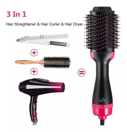 👩‍🦰 Cepillo 3 en 1 Peina - Seca - Alisa