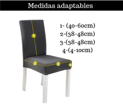🪑Pack 6 Fundas para sillas elásticas