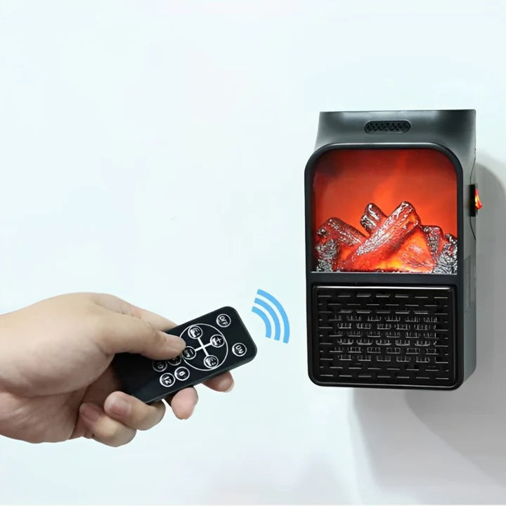 🔥Calefactor Eléctrico Portátil 1000W Efecto Llama