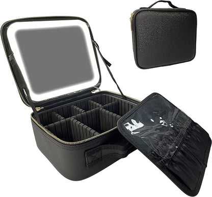 💄Tocador Portátil con Espejo y Luz