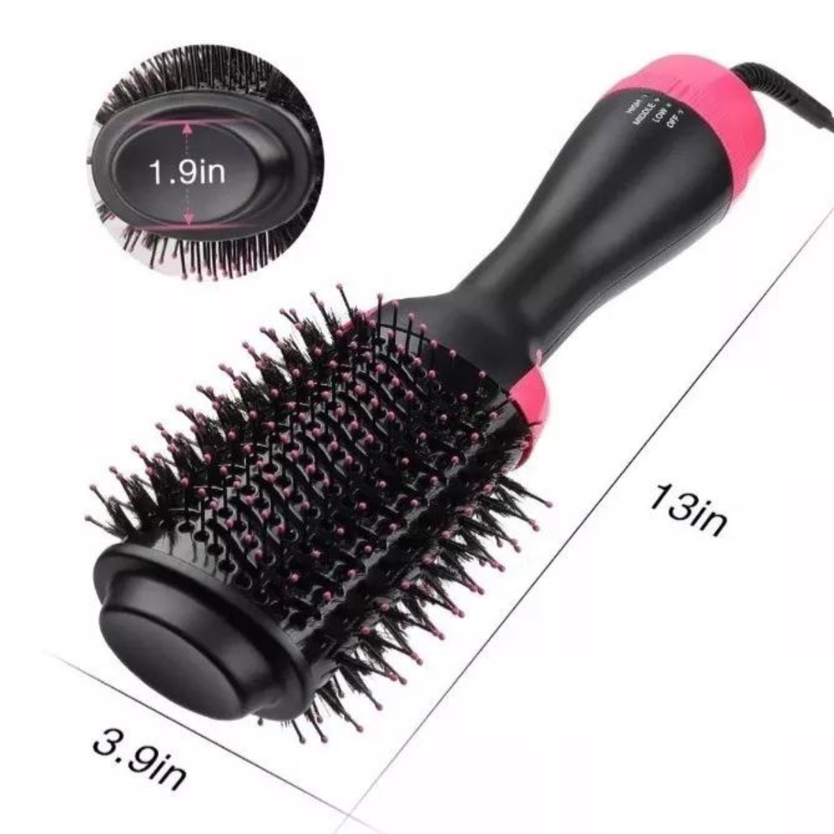 👩‍🦰 Cepillo 3 en 1 Peina - Seca - Alisa